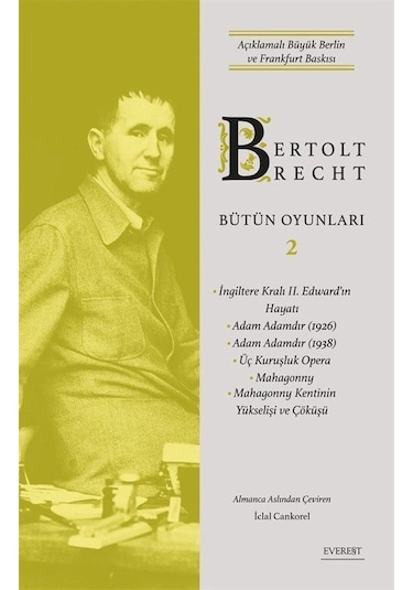 Bertolt Brecht Bütün Oyunları 2 Karton Kapak / Bertolt Brecht
