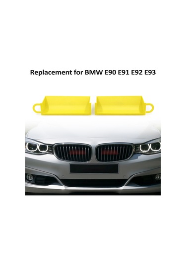 Yaozixa Bmw E90/e91/e92/e93 İçin Sarı Plastik Hava Girişi Scoop, 2 Adet, 3 Serisi 316d-335i, M3 Uyumlu