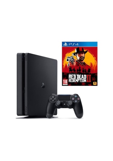 Sony Playstation 4 Slim 500 GB Oyun Konsolu + Red Dead Redemption 2 (İthalatçı Garantili)