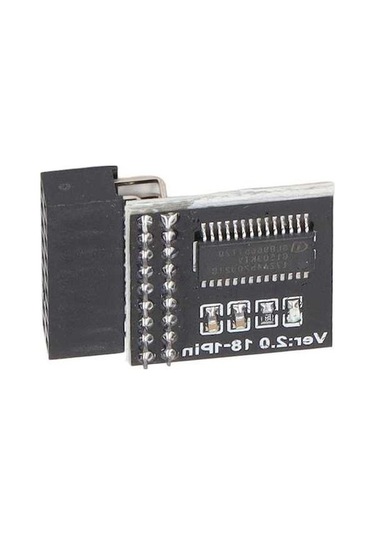 Pazly Asrock Anakart Uyumlu 18pin Lpc Tpm2.0 Güvenlik Modülü - Windows 11 Testli, Güvenli Şifreleme Siyah