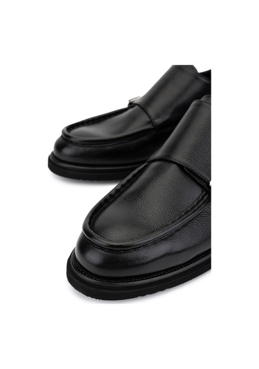 Tamer Tanca Erkek Hakiki Deri Siyah Casual Ayakkabı 537 3796 Erk Ayk Sk25-26 Sıyah Shrnk Siyah