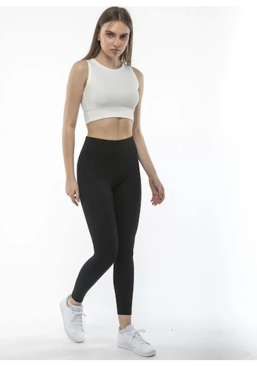 Supplierby Yüksek Bel Celik Tayt - Siyah Siyah