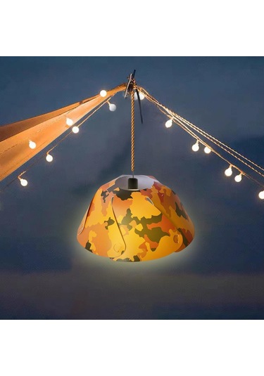 Suntek Yuvarlak Kamp Abajur Ekipmanları Işık Kapağı Ofis Turuncu