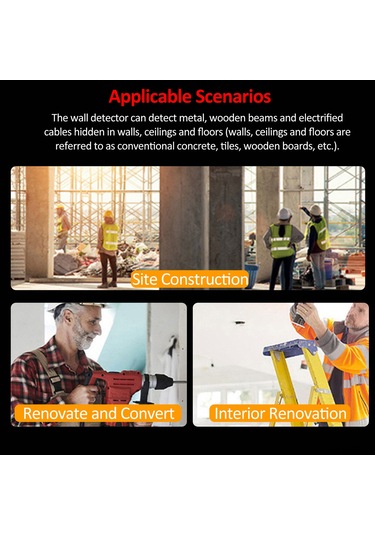 Vkemall T30 Duvar Dedektörü: Çelik/metal/ağaç/tel Tespiti, 5 Mod, 38mm/60mm/51mm Derinlik, Lcd Ekran, Seviye Ve Cetvel Özelliği, Pil İle
