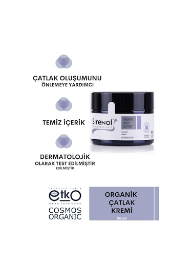 Sirenol Organik Çatlak Karşıtı Krem 50 ML