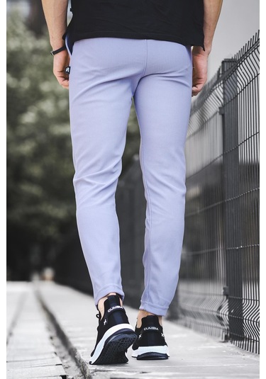 Oksit Elroy Düz Paça Fitilli Slim Fit Erkek Eşofman Altı 001
