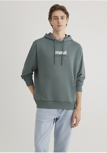Mavi - Yeşil Sweatshirt 0s10210-71577 Yeşil