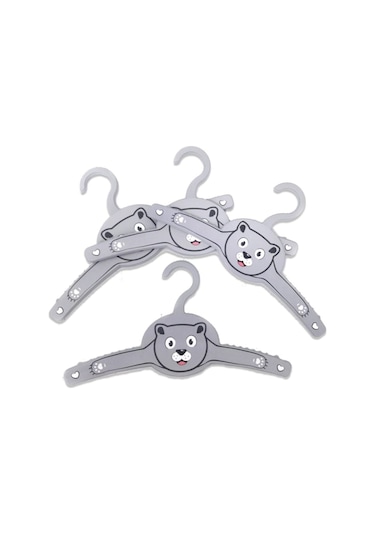 Çocuk G-228-b  Elbise Askısı Kedi Desen 4 'lü