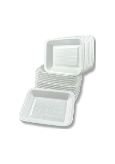500gr Köpük Tabak Kap - Kasap Kabı Et Tabağı 100 Adet
