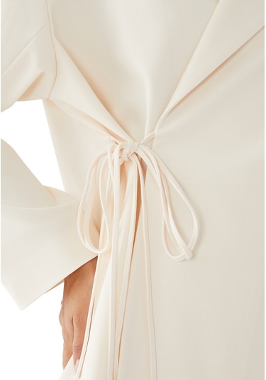 Palmer Harding Şık Wrap Kesim Blazer Crema
