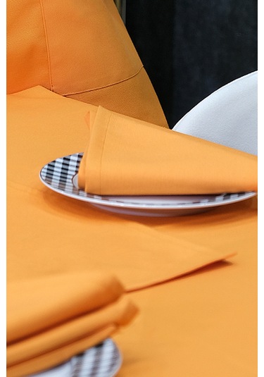 Dream Kumaş Peçete Modelleri Leke Tutmaz Kumaş Peçete Çeyiz Seti 6lı Paket Turuncu