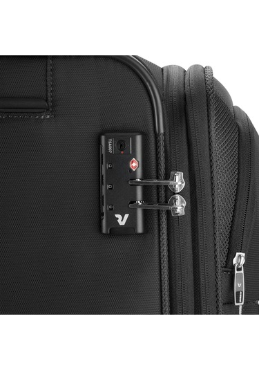 Black Valiz Unisex Diğer 41623301 Roncato Joy Cabın Trolley Expandable 56 Cm Nero Null Siyah