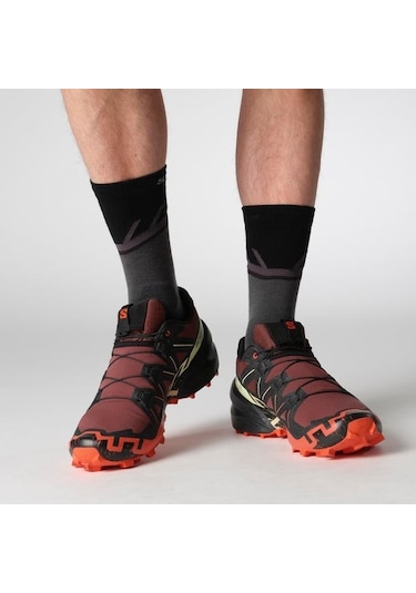 Salomon 475815 Speedcross 6 Rum Raisin/cherry Tomato/cognac Erkek Outdoor Ayakkabı Bordo