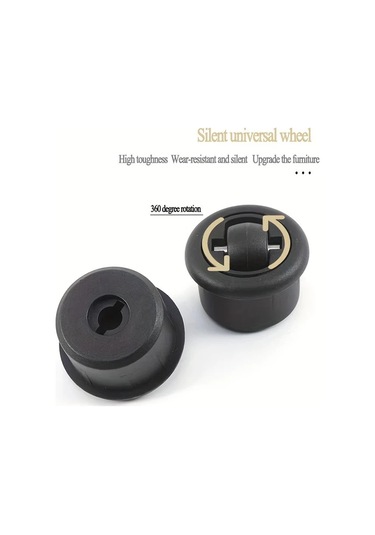 Dashanshop 4 Adet 360 Derece Dönebilen Gizli Ve Açılır Mobilya Taşıma Tekerleği Seti - Kolay Kurulum