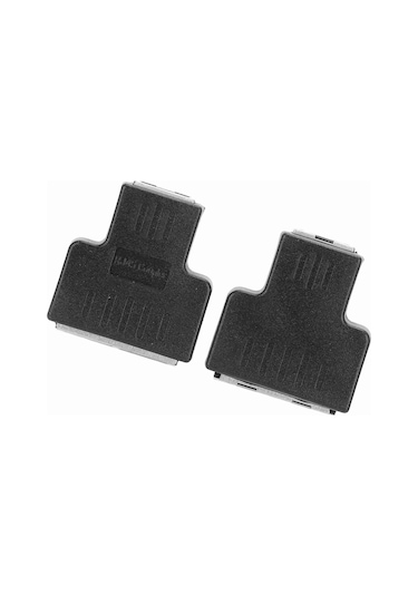 Fosenze Siyah 1 Giriş 2 Çıkış Rj45 Ethernet Kablosu Adaptörü, Ağ Genişletici Ayırıcı, Sabit Sinyal, Plug & Play, Evrensel Uyumlu 2 Adet