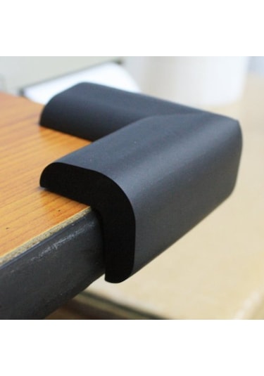 Agubugu Baby Kauçuk Köşe Koruyucu Siyah 4 Adet