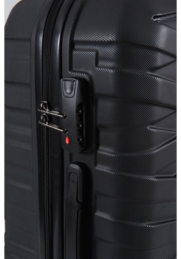 Ççs Nc-092 Abs Büyük Boy Valiz Siyah-siyah Siyah - Siyah