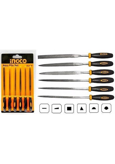Ingco HKTF63 6'lı Eğe Seti
