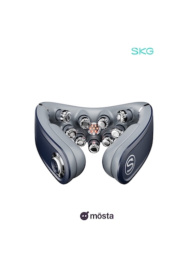 Skg G7 Pro Fold Tens-Ems Akıllı Boyun Masaj Aleti/Robotu, Mobil App Desteği, Özel Isı Terapisi Lacivert