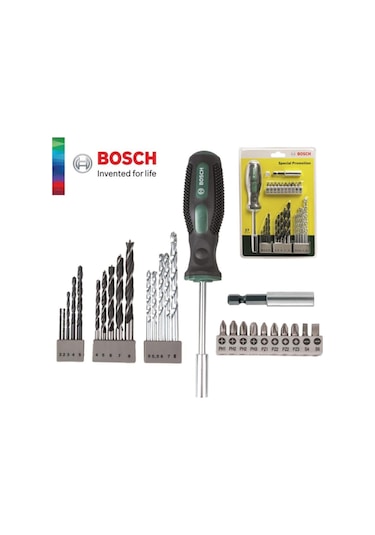 Bosch 25 Parça Vidalama Tornavida Ucu 27 Parça Matkap Ucu Seti Tornavida Vidalama Aksesuar Seti