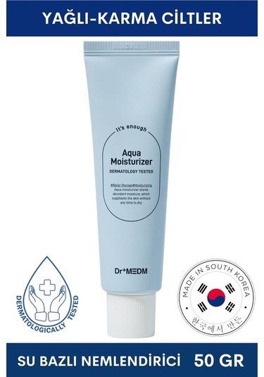 Dermal Dr+ Medm Facial Aqua Yağlı ve Karma Cilt Nemlendirici Krem 50 G