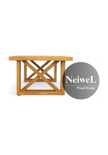 Neiwel Nuse Doğal Ahşap Sehpa-70-160 Açık Ceviz