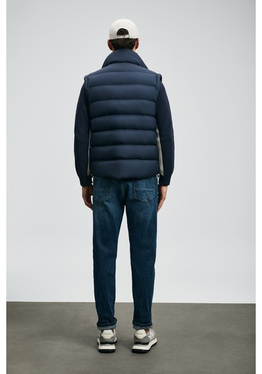 Lufian Erkek Lukas Spor Slim Fit Jean Pantolon 112200231 Mavi Mavi