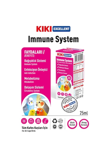 Kiki Excellent Kuş Immune System 25 ML