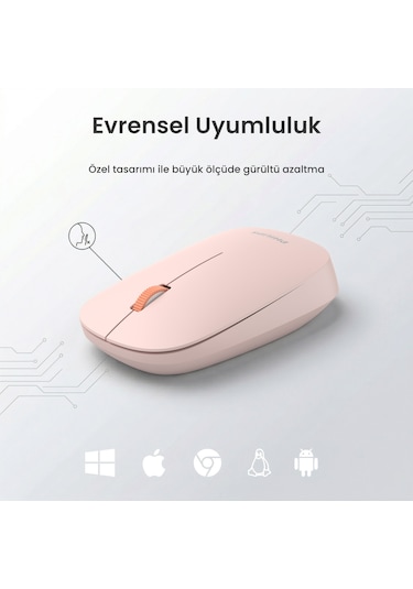 Philips SPK7438 Kablosuz 1600DPI 4 Tuşlu Optik Sessiz Mouse