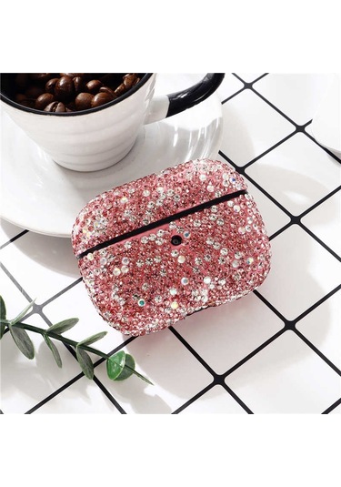 Noktaks - Airpods Pro Uyumlu - Kılıf Darbelere Karşı Dayanıklı Diamond Silikon Kılıf - No2 - T11337 No2