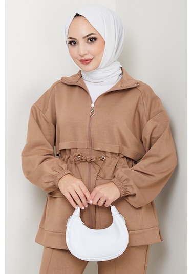 Kapak Cepli Oysho İkili Takım 1652 - Vizon Vizon