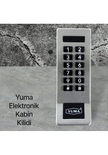 Yuma Elektronik Kabin Kilidi-274 Paslanmaz Çelik
