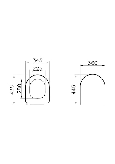VitrA Integra Klozet Kapağı Yavaş Kapanır Beyaz 108-003R009