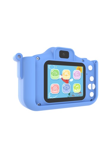 Vkemall X12s Çocuk Kamerası Kişiselleştirilmiş Karikatür Ejderha Fotoğraf Video Mini Oyu