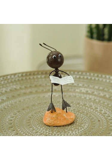 Minyatür Heykel Narin Hediyeler Demir Güzel Canlı Görüntü El Yapımı Mini Okuma Karınca Dekorasyon Ev Dekor E