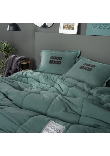 Karaca Home Motto Cotton Comfort Tek Kişilik Petrol