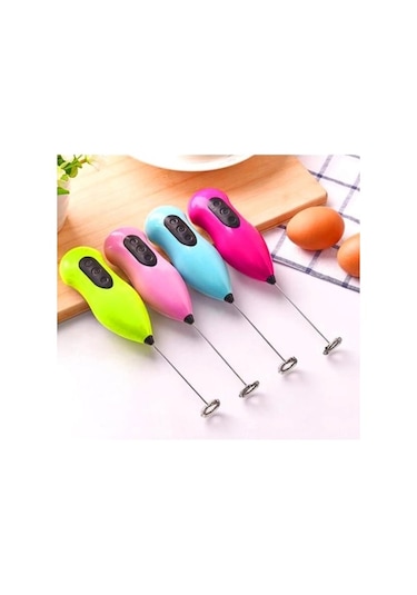 Pilli Süt Köpürtücü Ve Yumurta Çırpıcı Çok Renkli