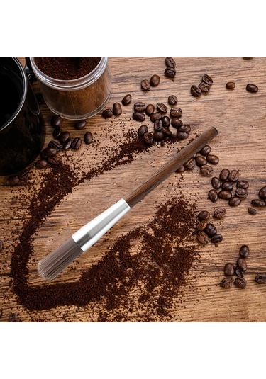 Suntek Kahve Değirmeni Makinesi Temizleme Fırçası Ahşap