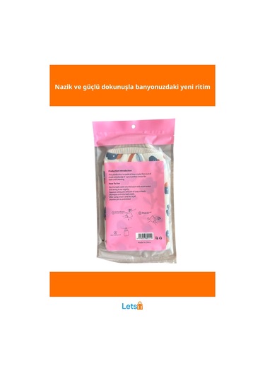 Yumuşak Dokulu Eldiven Banyo Kesesi Çok Renkli