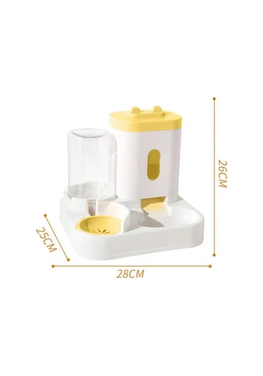 Jıalan Otomatik Kedi Köpek Su Sebili Yiyecek Kasesi Büyük