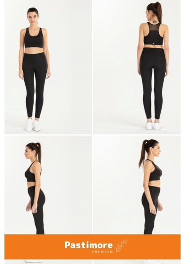 Enenstyle Fashıon Boutıque Yeni Sezon Kadın Cepli Konfor Modeli Tayt Yüksek Bel Toparlayıcı Korse Push Up Özelllikli Tayt Siyah SiYAH