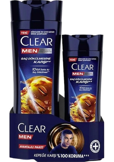 Clear Men Kepeğe ve Saç Dökülmesine Karşı Etkili Şampuan 350 ML + 180 ML
