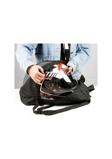 Novahub Mtxb1014 Kask Çantası, Katlanabilir Doğa Sporları Sırt Çantası, Siyah Siyah