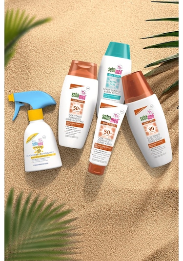 Sebamed Makyaj Cantasi Hediyeli - SPF 50+ UVA UVB Filtresi E Vitamini Üçlü Yüksek Koruma Güneş Losyonu 150 ML