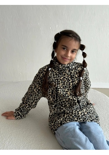 Libertykid Yüksek Yakalısı Sıcak Tutan Polar Balıkçı Yaka Kazak 293858410 Leopar