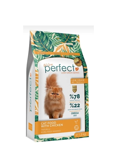 Perfect Az Tahıllı Tavuklu Yetişkin Kedi Maması 1500 G