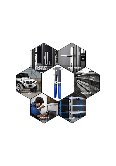 Jms 86 Adet Perçin Somunu Araç Seti Seti Kör Perçin Somunu El Perçinleme Anahtarı Dişli Ekleme Aracı Perçin Somunu Tabancası