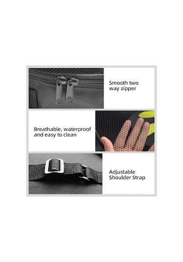 Skycity Dalış Paleti Taşıma Çantası - Pvc Şeffaf Ağ Fileli Omuz Askılı Pratik Çanta