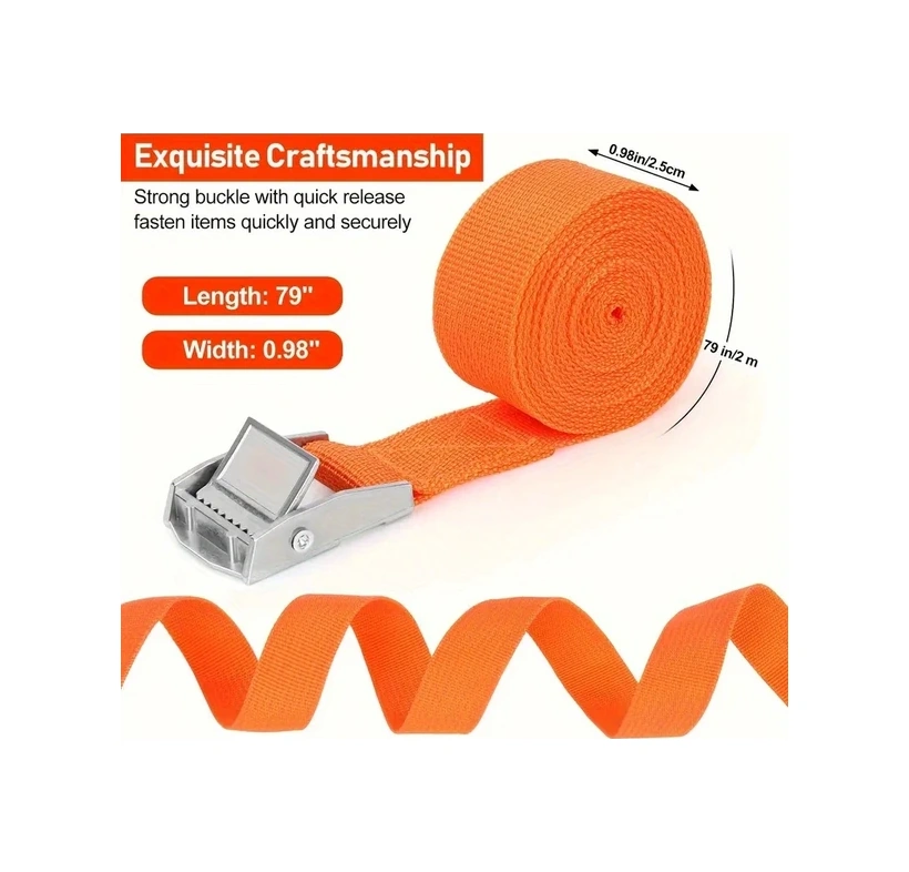 Gateesat Kırmızı 78.74in 4 Renkli Çok Amaçlı Yüksek Dayanıklı Valiz Bağlama Kayışı Diğer