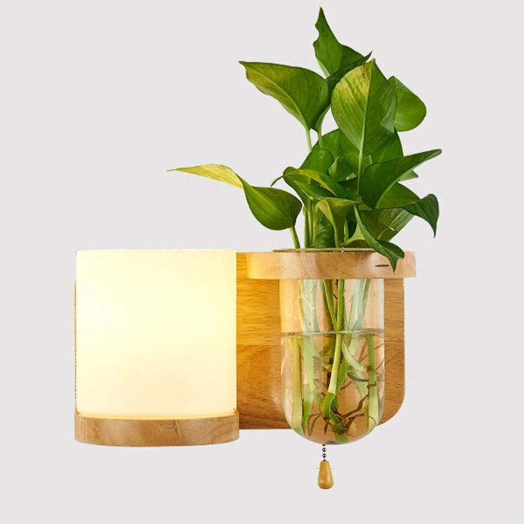 Ahşap Duvar Lambası For 12w White Light Diğer Altın